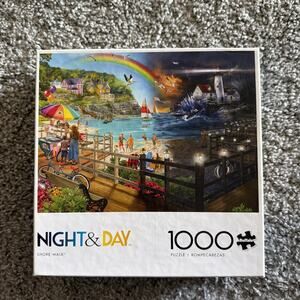 Buffalo Games Night & Day Shore Walk 1000 Piece Jigsaw Puzzle